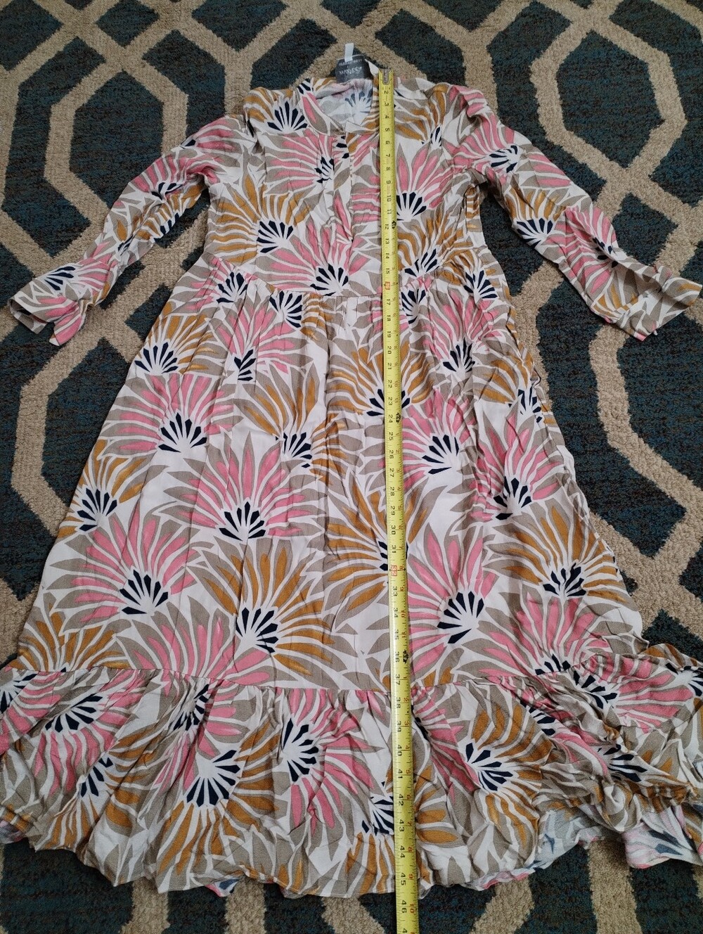 Mare mare by anthropologie Lynda Tiered long sleeve dress,Floral